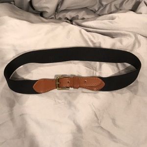 Black and brown waist belt